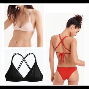 J.Crew Playa Monterey Black Bikini Top/Bottom, XXS